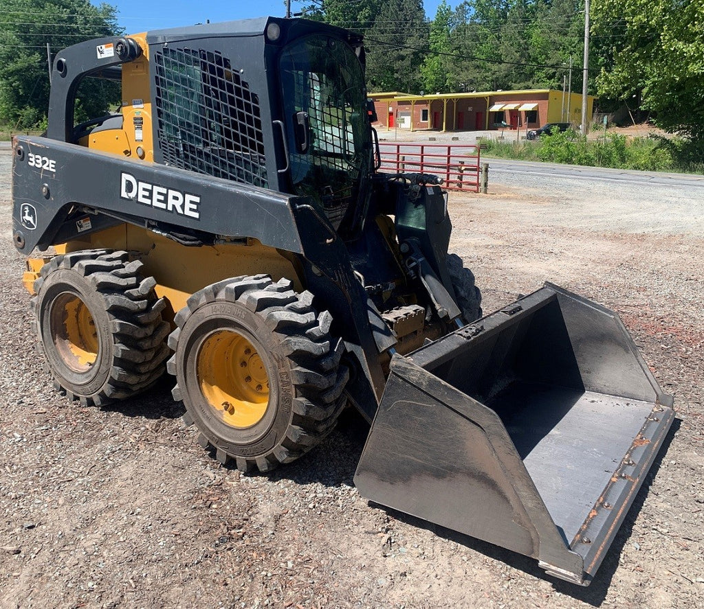 2016 Deere 332E Skid-Steer For Sale, 72" Bucket